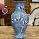 Vase Art déco des années 1930 en faïence émaillée