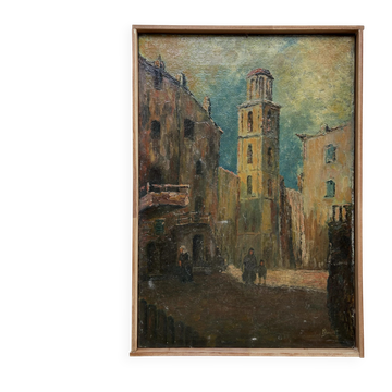 Huile Sur toile, Montemaggiore (corse), Henri Bonnet