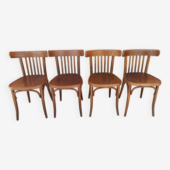 Suite de 4 chaises de Bistrot pour Ton vintage années 1980
