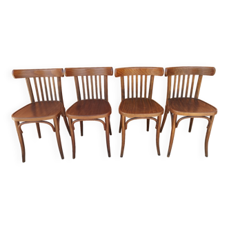 Set of 4 bistro chairs for Ton vintage 1980s