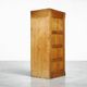 Vintage Industrial English Oak Filing Cabinet with Drawers, 1920s