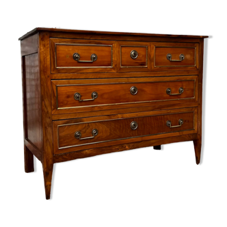Walnut chest of drawers Louis XVI XVIII century