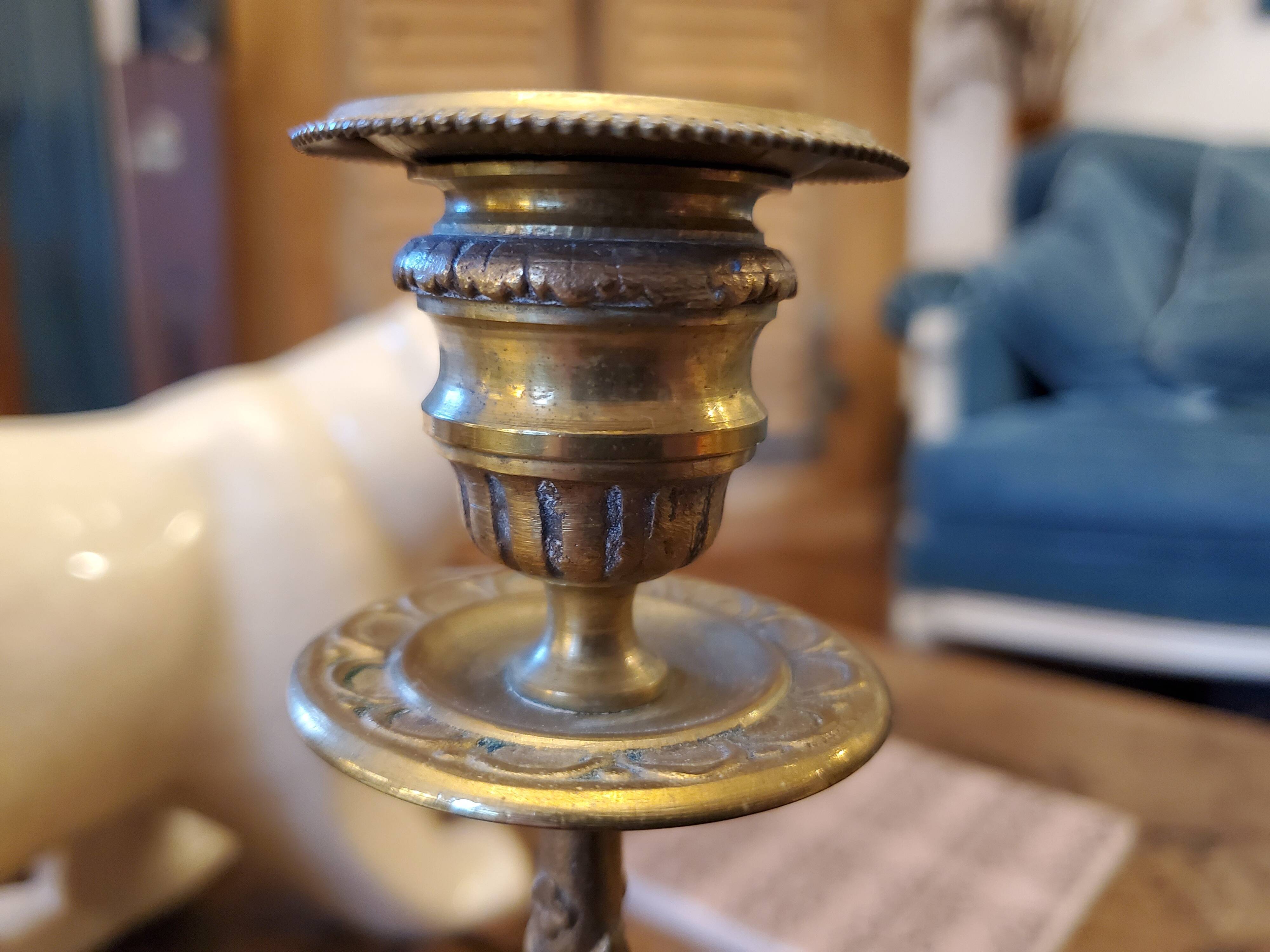 Pair of candle holders