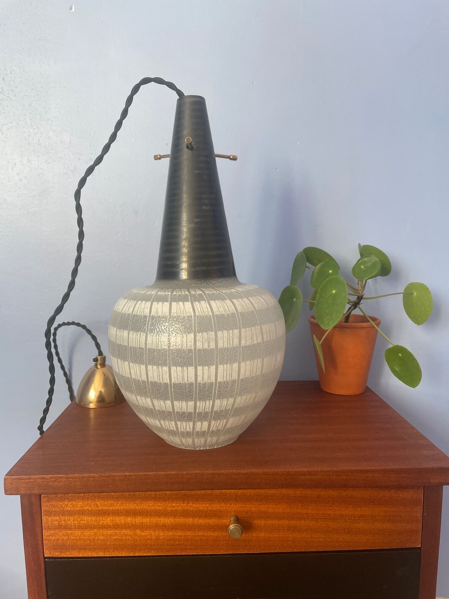 Italian murano glass pendant lamp