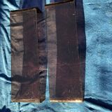 Vintage bookcase shelves plexiglass smoked