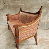 Antique sofa seat classic hall bench old pink