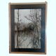 Painting signed gantner (bernard, 1928-2018) – watercolored chinese ink, lake landscape