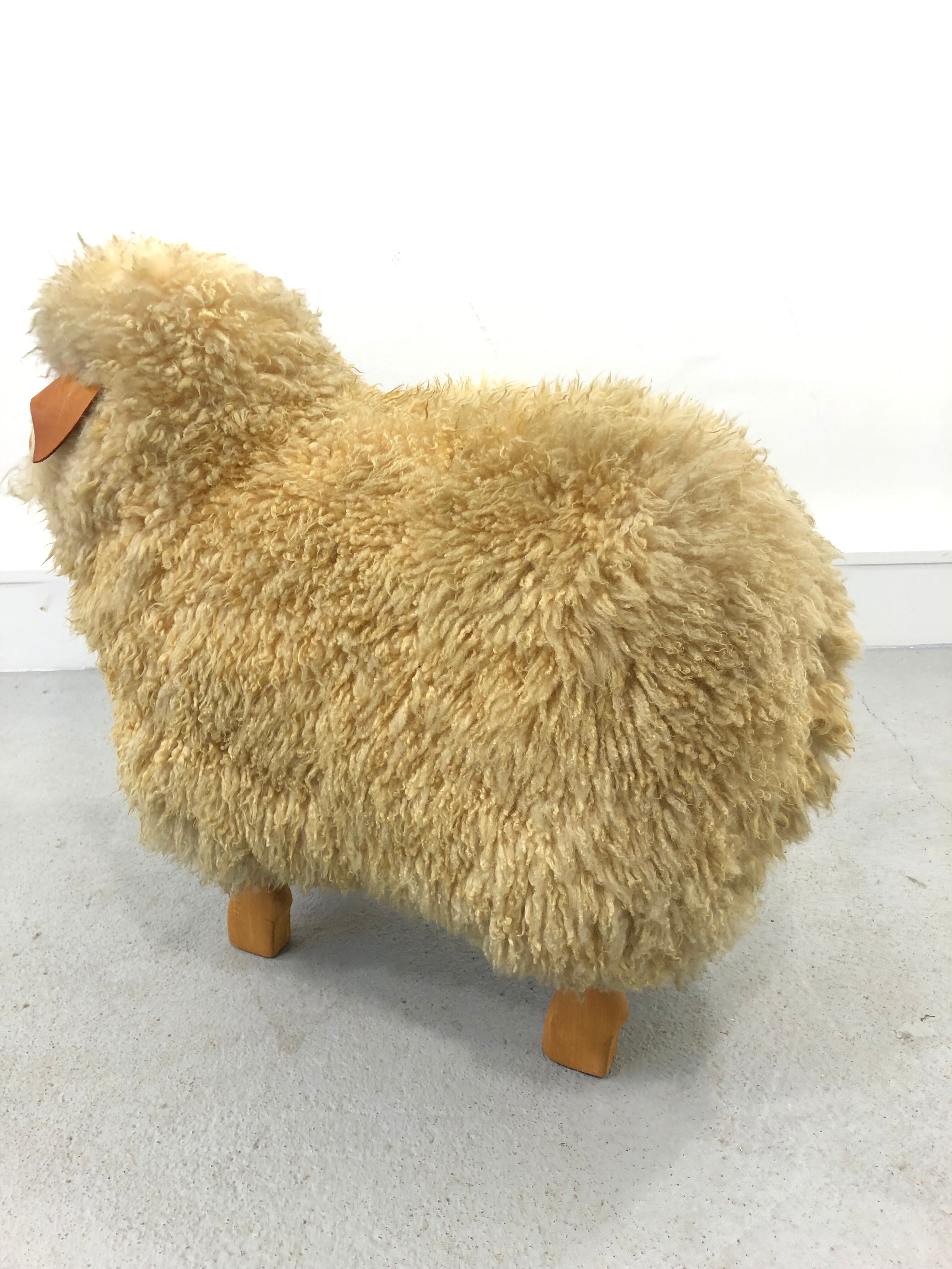 Wool Sheep Sculpture by Hanns-peter Krafft for Meier, 1970s