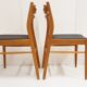Suite de 4 chaises scandinaves 1960