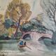 Jacques laplace (1890-1955) watercolor - 21 x 29 cm - signed and dated 1921