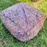 Moroccan carpet pouf