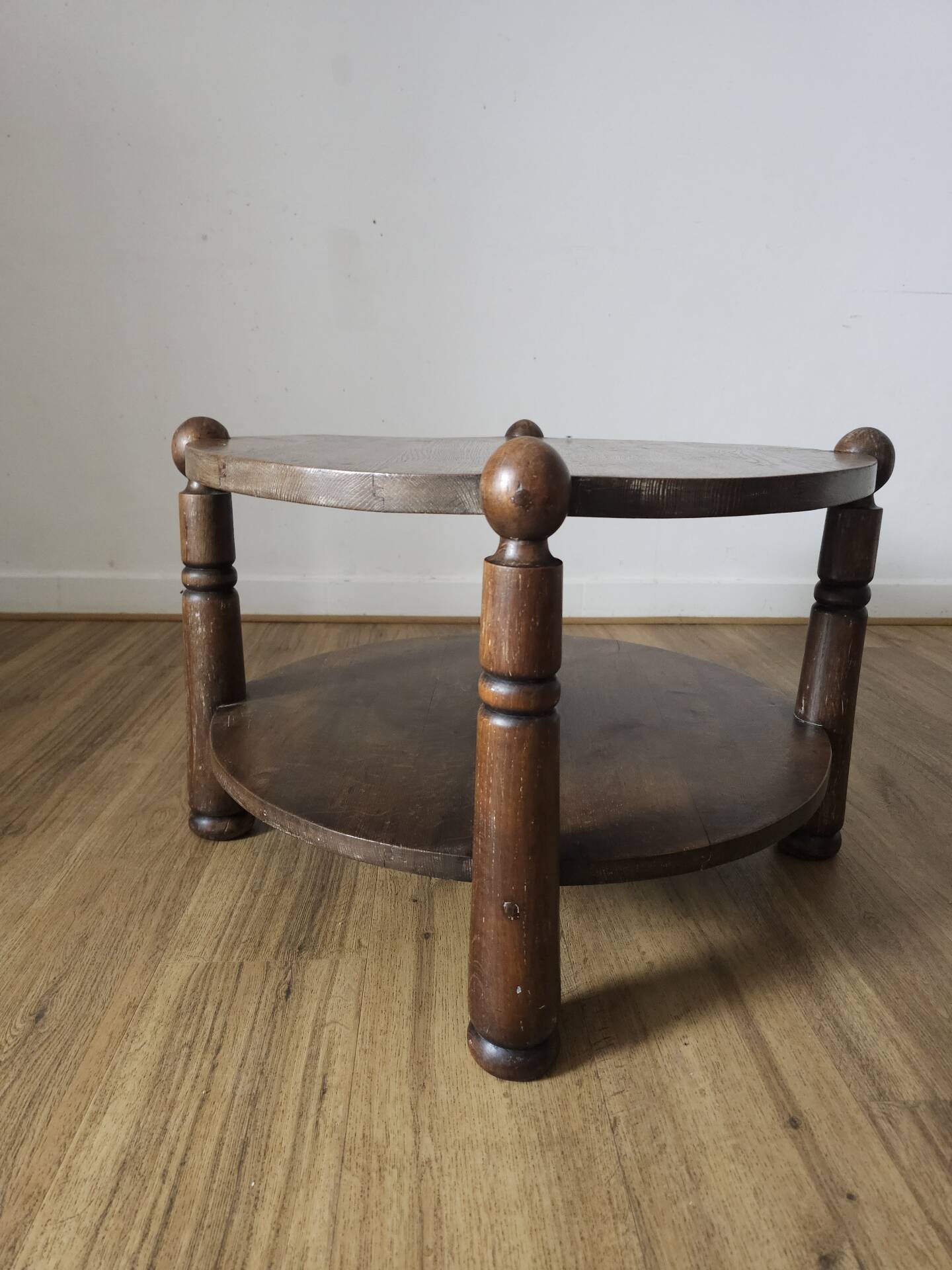 1950s French Oak Table in the Style of Charles Dudouyt