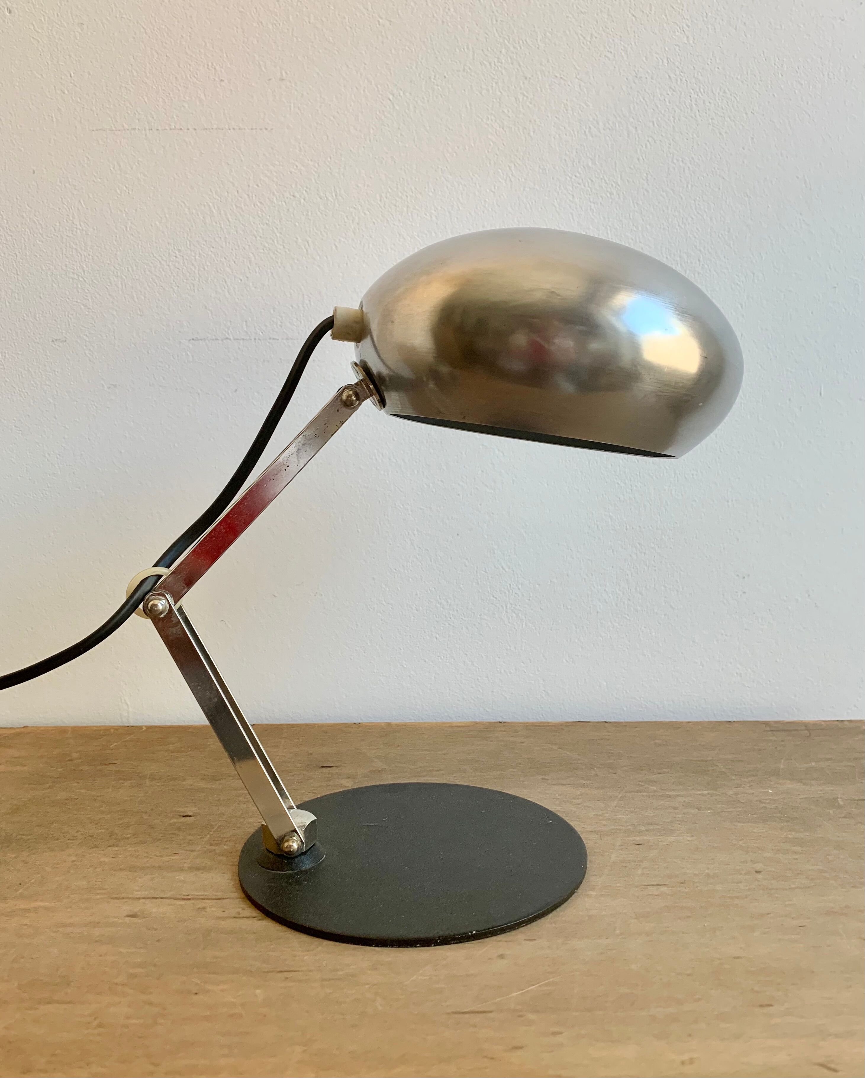Chrome desk lamp, Germany 1970