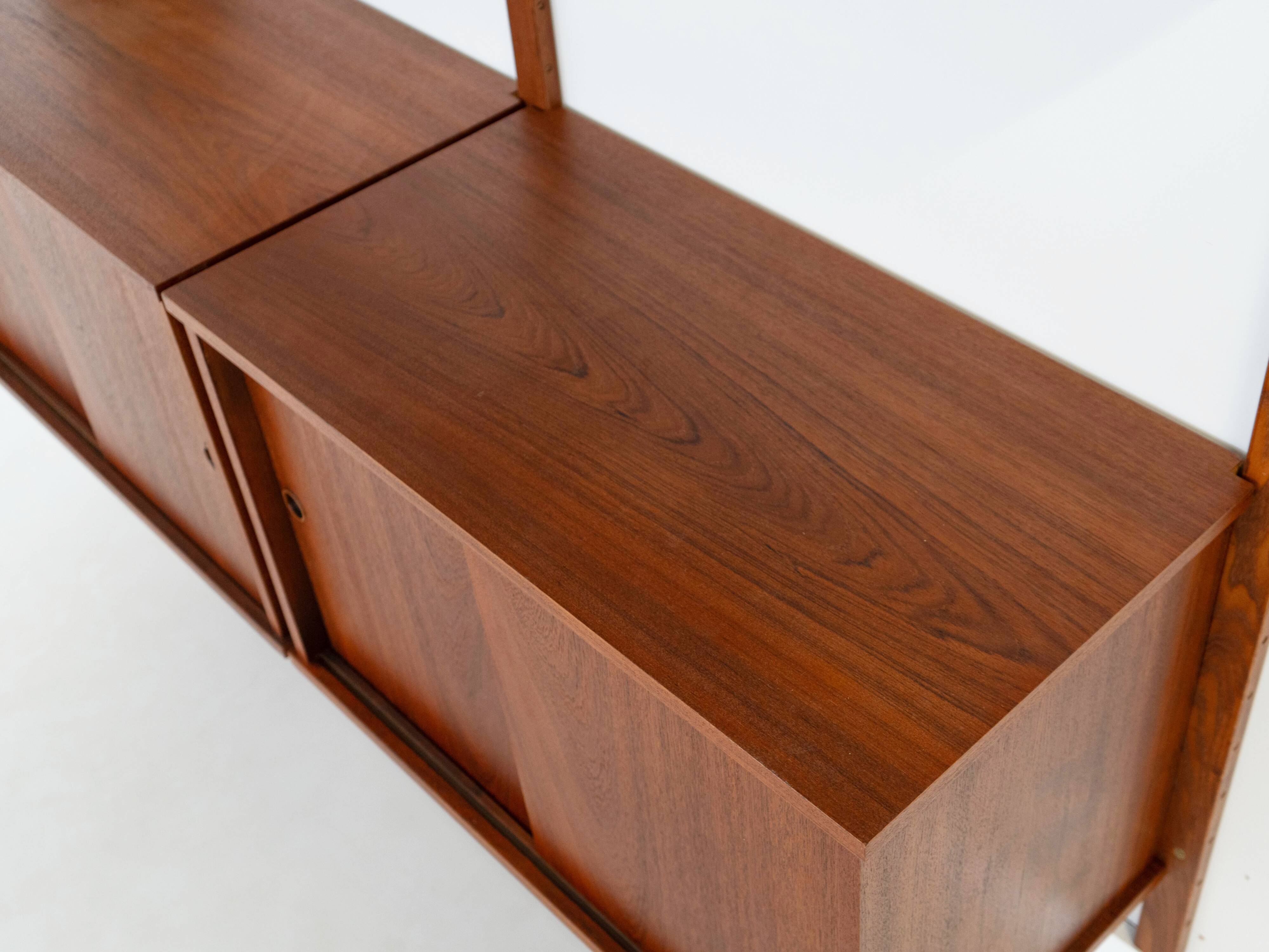 Teak modular shelving unit, Danish design, 1960s, made in Denmark