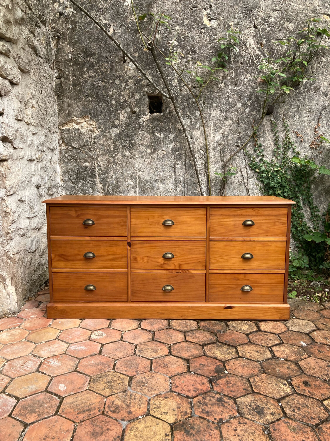 Old trade cabinet with drawers