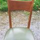 Pair of 50's Scandinavian style mahogany chairs