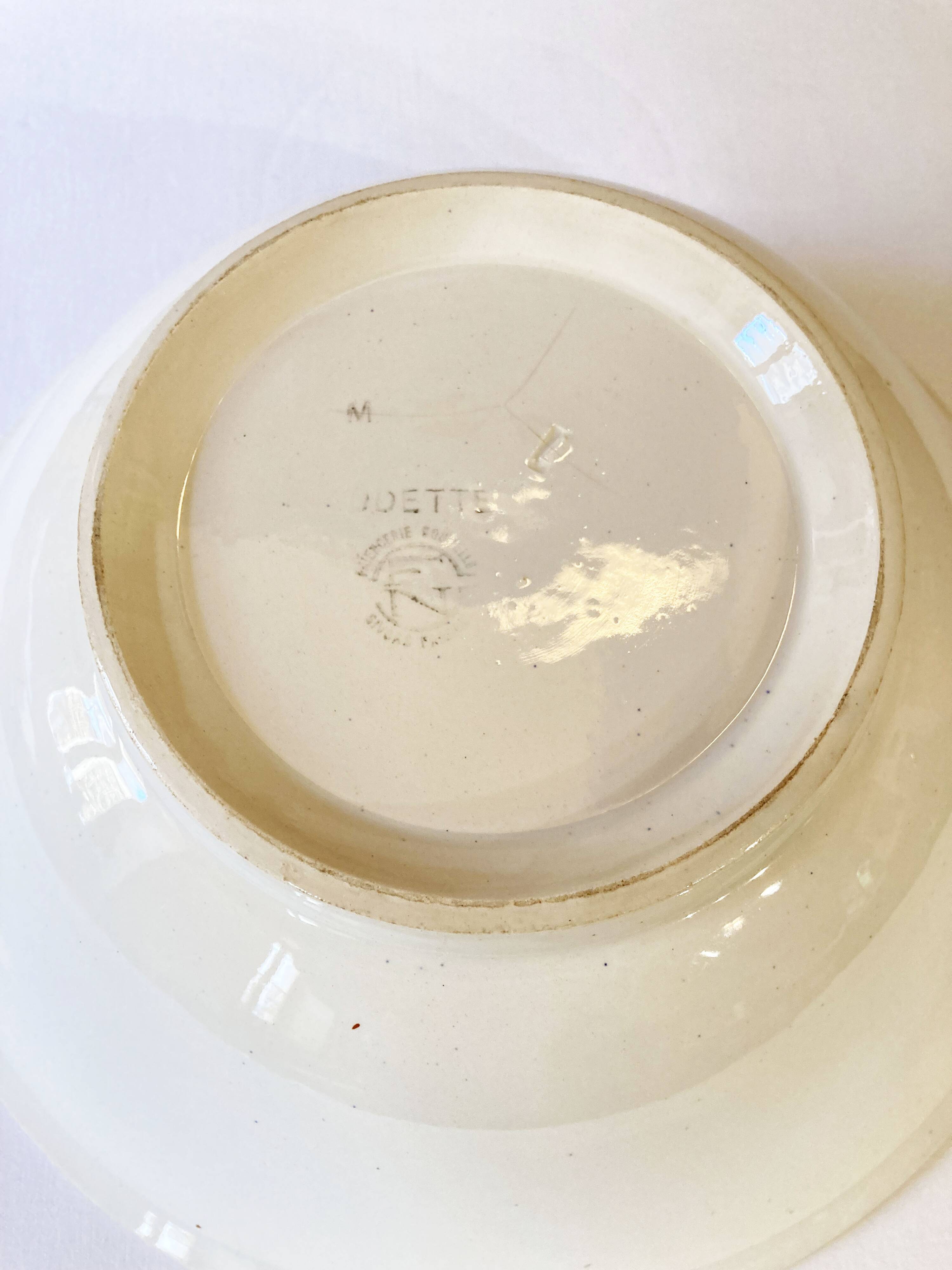 Grand plat ou saladier art déco "Odette"