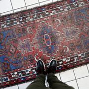 Tapis Hamadan vintage fait main en laine – 101 x 197 cm - 1C1042