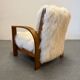 Fauteuils en peau de mouton Art Déco
