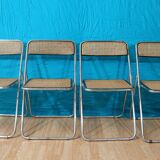 Series 4 folding cane chairs