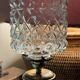 Vintage table lamp in brass and cut glass – Art Deco / Neo style