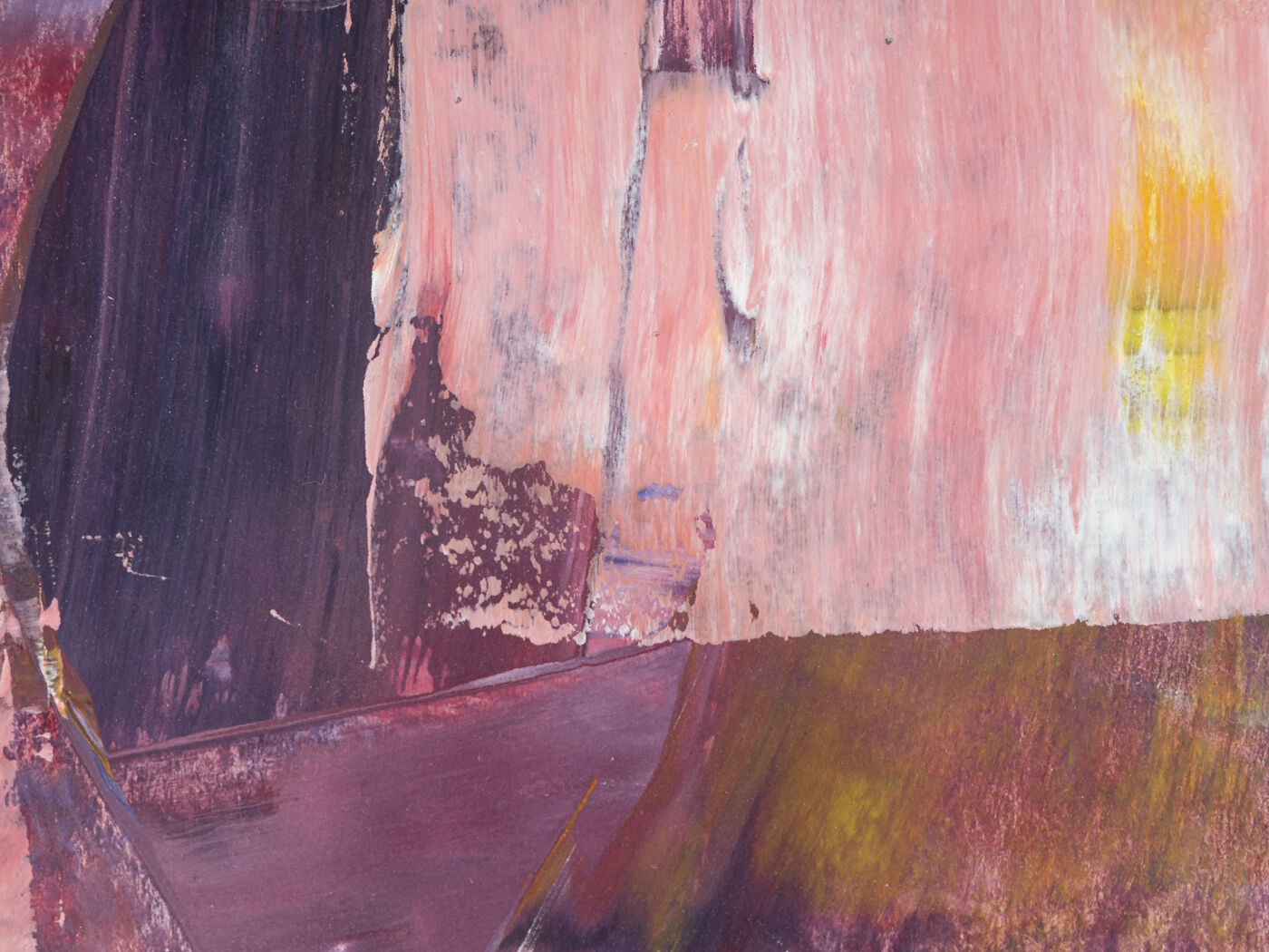 Violet quartz, acrylic on paper, 36 x 36cm