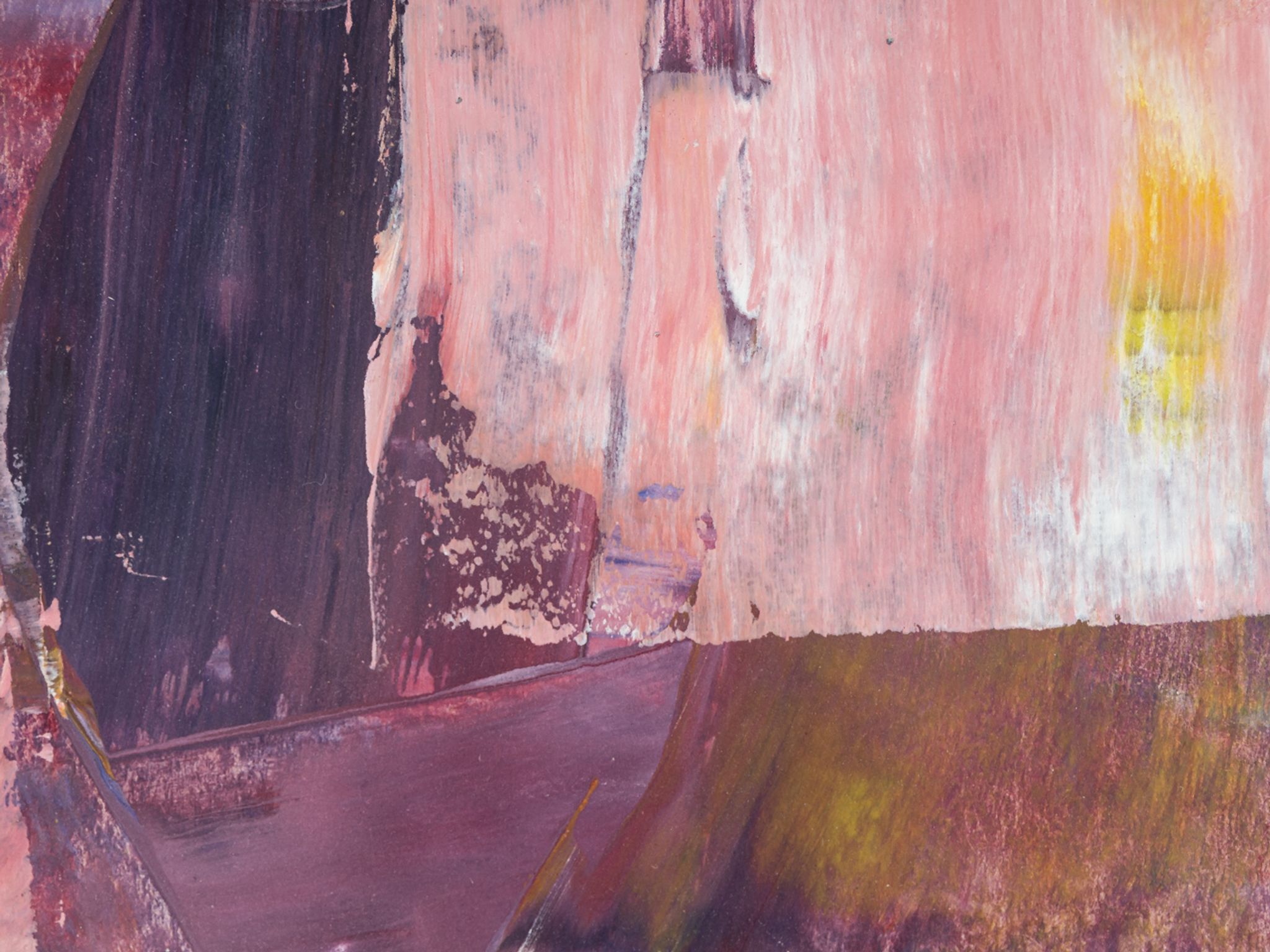 Quartz violet, acrylique sur papier, 36 x 36cm