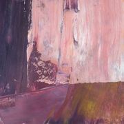 Quartz violet, acrylique sur papier, 36 x 36cm