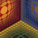 Victor Vasarely "ST" Colour silkscreen, 1968, signed