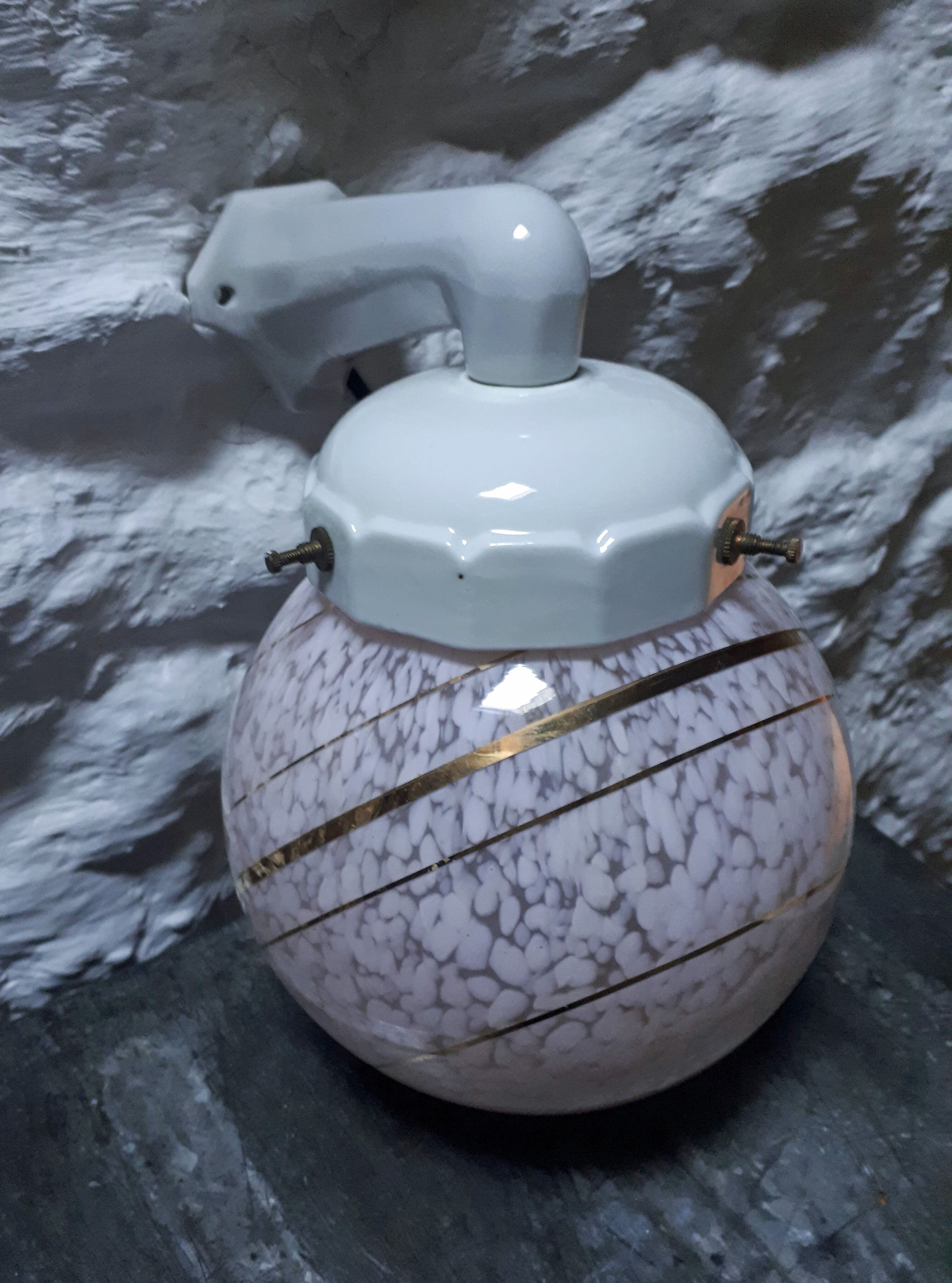 Clichy glass ball sconce