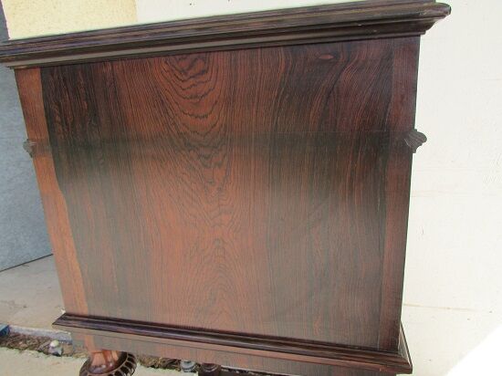 Rosewood bedside table in Louis XVI style