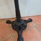 Table in marble and cast iron pedestal table