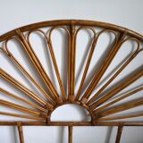 Rattan headboard 2 people