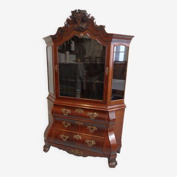 Antique mahogany china cabinet