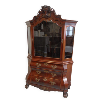 Cabinet en porcelaine d’acajou antique