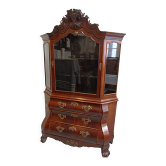 Antique mahogany china cabinet