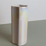 Iridescent white vase