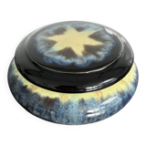 Antique enamelled ceramic box signed alpho