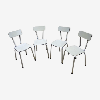 Lot of 4 kitchen chairs in formica