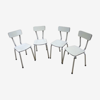 Lot de 4 chaises en formica