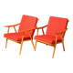 Pair of mid-century armchairs by Jaroslav Šmídek for TON, 1970s
