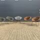 5x Knoll Bertoia Diamond chair upholstered
