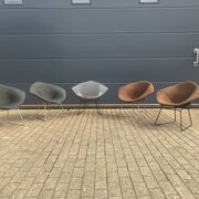 5x Knoll Bertoia Diamond chair upholstered