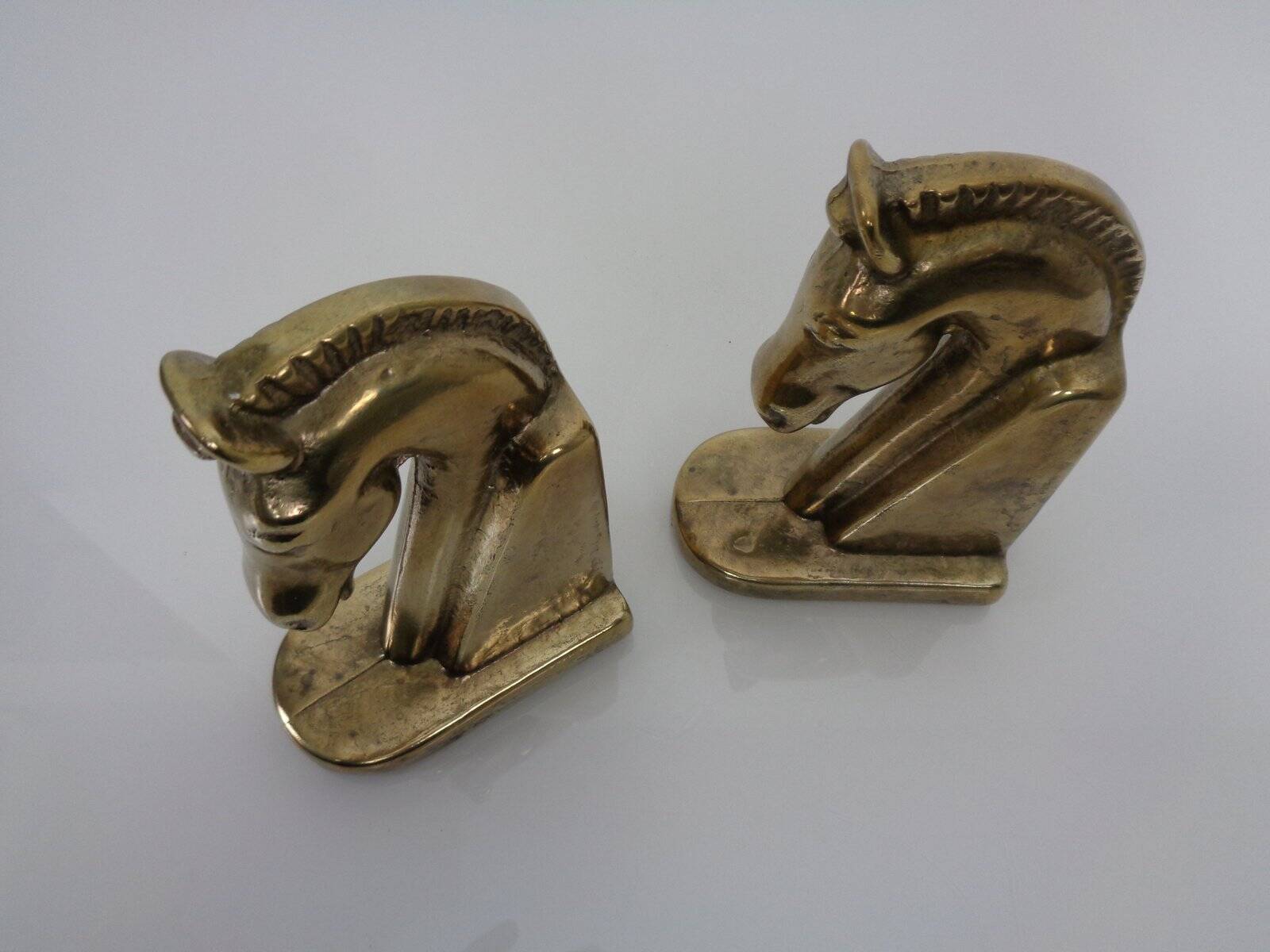 Brass Horse Bookends, 1960s, Set of 2