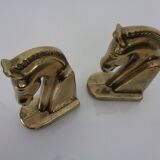 Brass Horse Bookends, 1960s, Set of 2