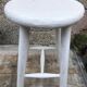 Vintage painted wood stool