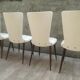Lot de 6 chaises vintages pieds compas