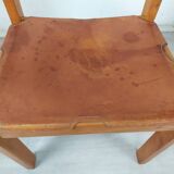 Chaises en cuir maison Regain