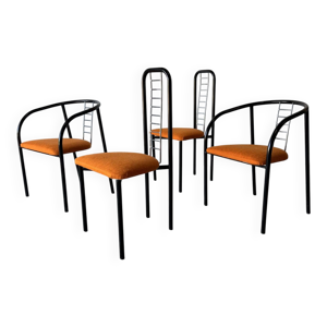Série de 4 chaises italiennes