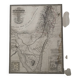 Grande carte d'atlas 1834 palestine & arabie petree d'andriveau-goujon, histoire des hébreux, plan